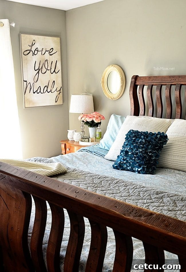 Spring Bedroom - Love the Home You have --learn more at TidyMom.net
