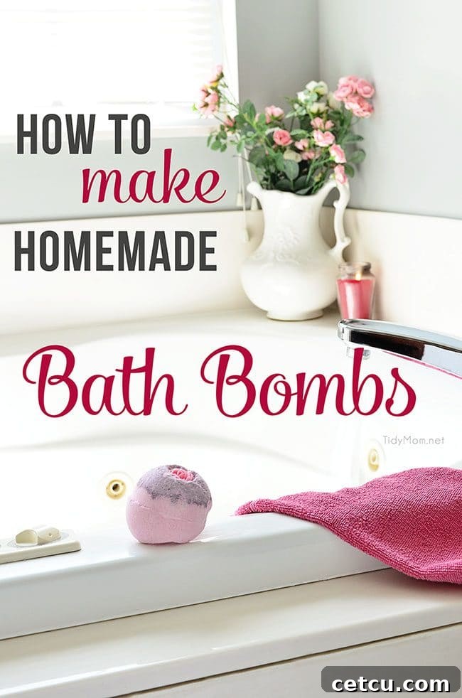 Learn how to make your own HOMEMADE BATH BOMBS – a fantastic gift for relaxation and a luxurious treat for yourself.