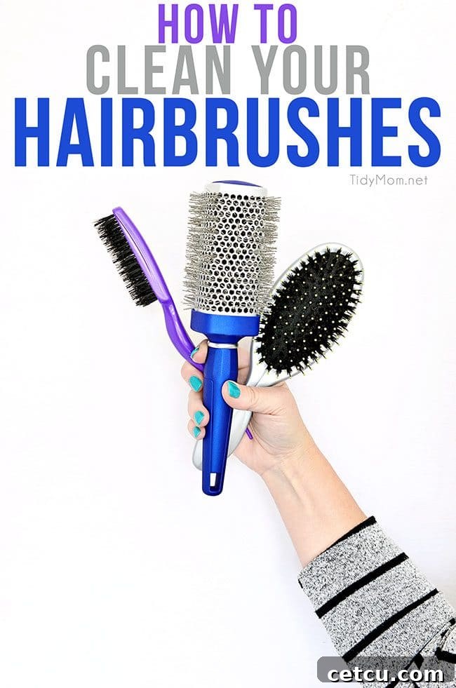 Learn how to clean your hairbrushes easily and effectively to keep your hair healthy and vibrant. Essential tips from TidyMom.net