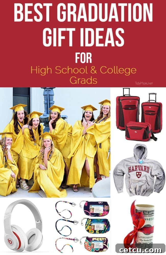 Discover the BEST Graduation Gift Ideas for High School & College Grads! Thoughtful and practical gifts at TidyMom.net