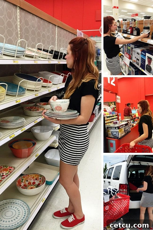 Shopping at Target for Back to College essentials at TidyMom.net