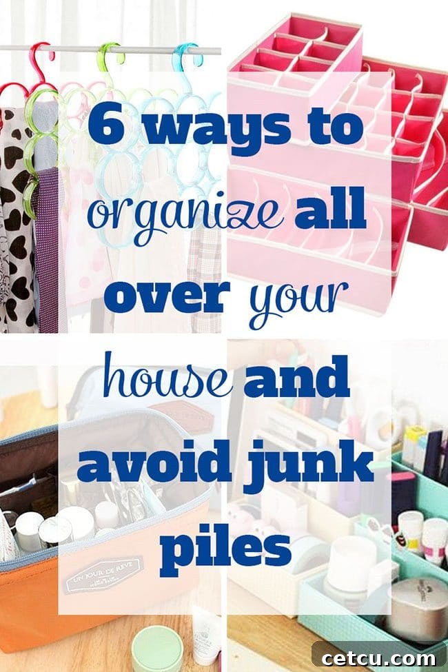 Sweet Indulgences 5 6 ways to organize all over your house and avoid junk piles!
