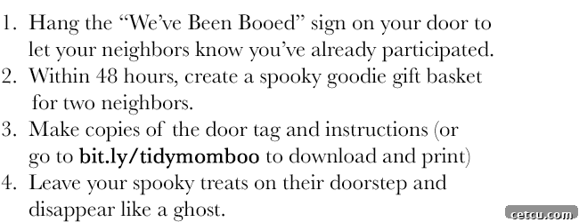 booed instructions
