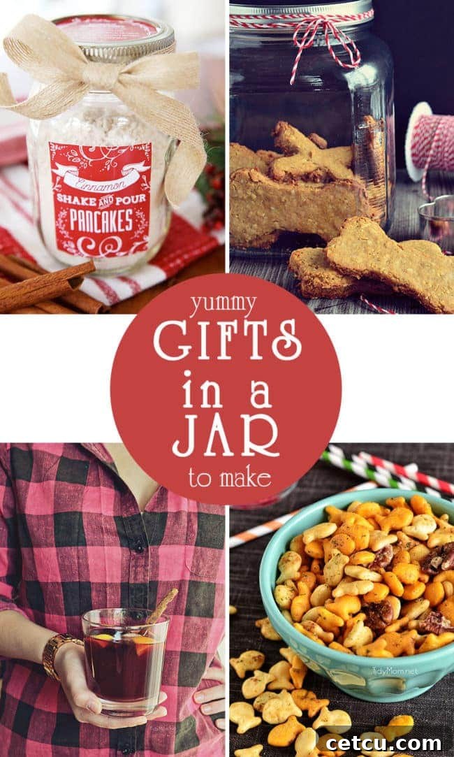 Explore a collection of yummy food gifts in a jar, perfect for sharing homemade goodness this year. Find recipes and ideas for edible jar gifts.