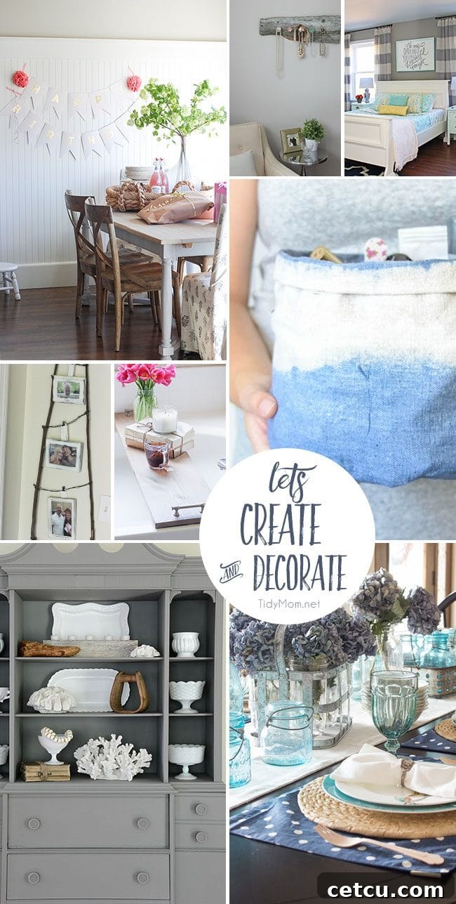 Space Reimagined 3 Let’s Create and Decorate! 8 projects to inspire you at TidyMom.net
