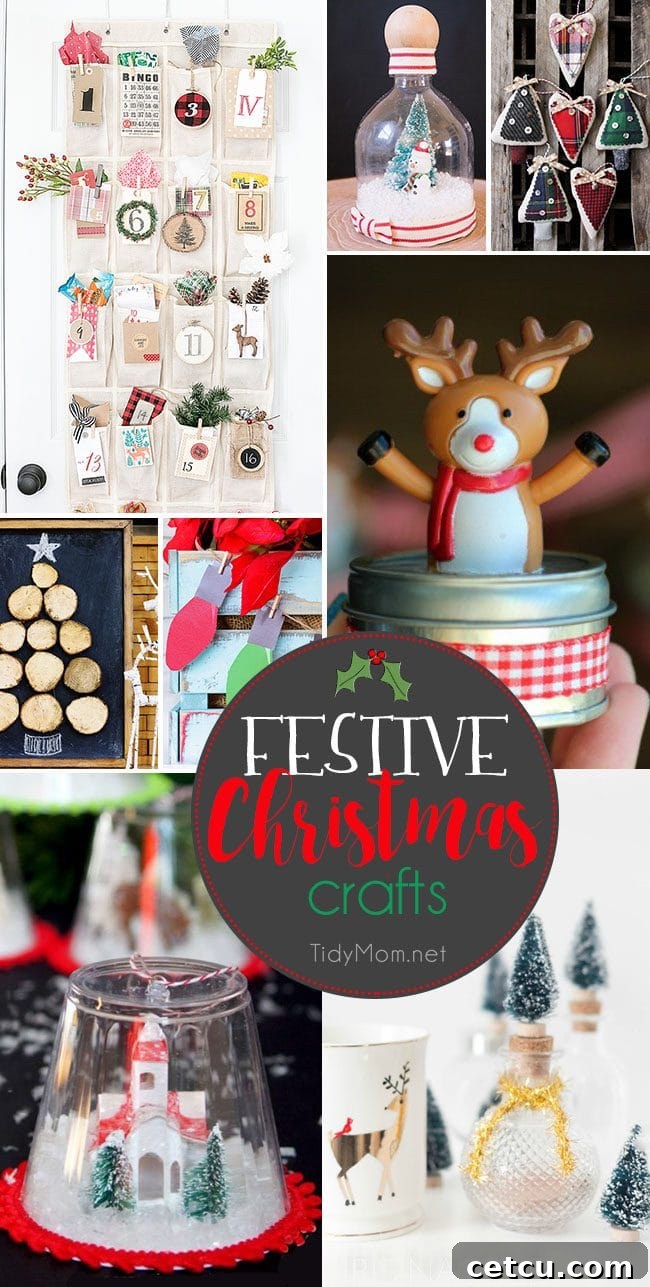Inspiring Festive Christmas Crafts to spark joy and creativity for the whole family this holiday season. Quick and easy DIY project ideas from TidyMom.net