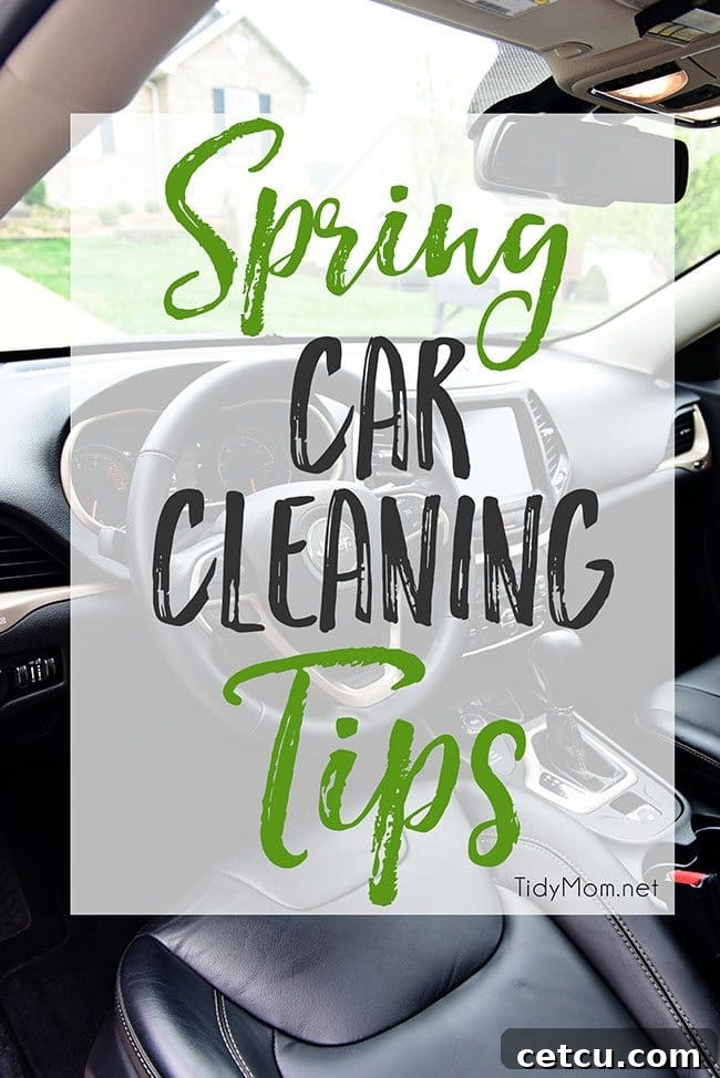 Spring Car Cleaning: Detailing your car after winter for a fresh start.