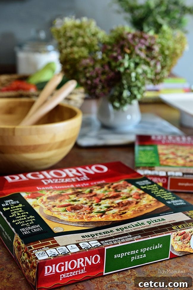 Fall Entertaining with DiGiorno pizzeria! pizza photo