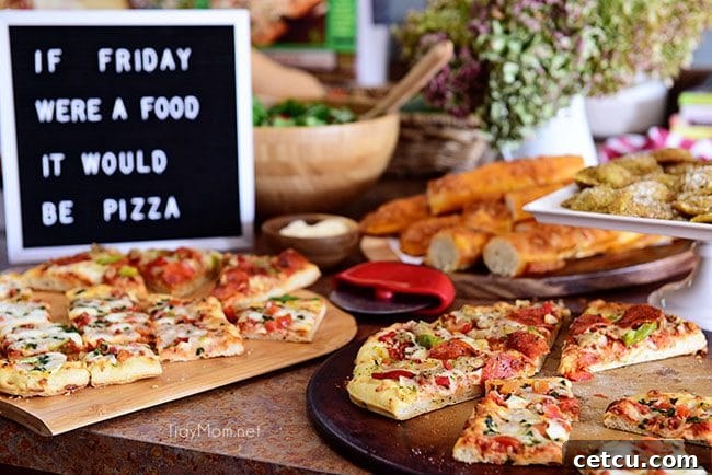 Fall Entertaining. Pizza spread picture