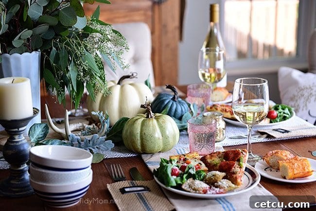 Fall Entertaining. Simple and Elegant Table image