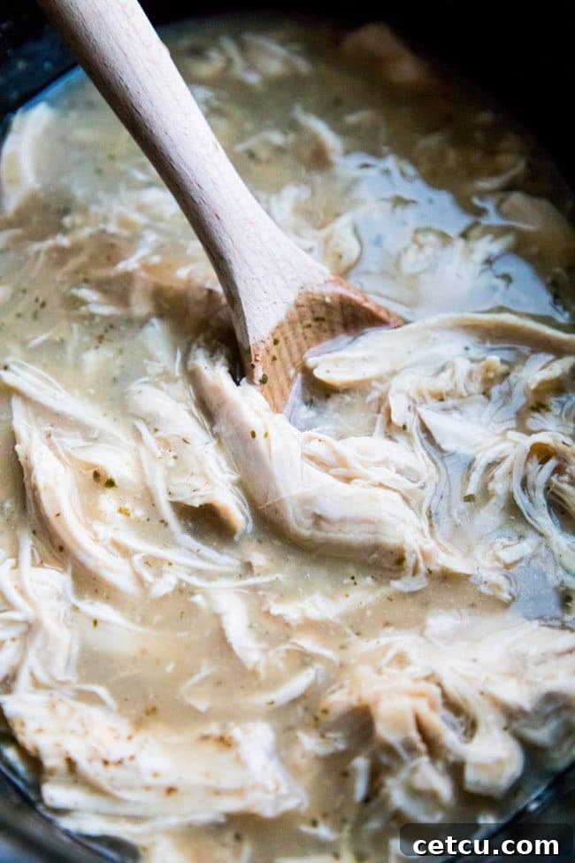 Tender Slow Cooker Turkey in Gravy from Sweet Cs, served on a platter, showcasing its rich sauce and succulent meat.