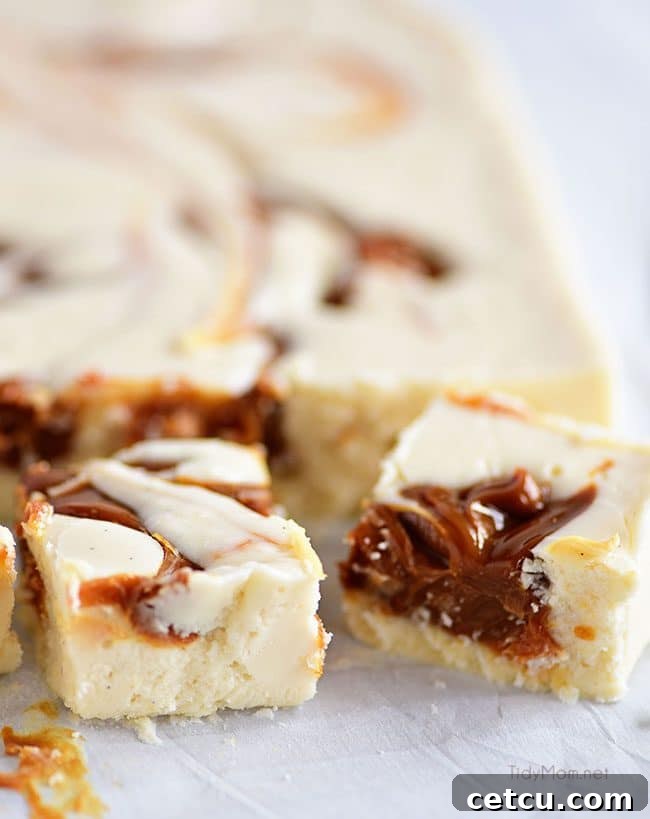 Close-up of creamy Baileys Fudge, highlighting its smooth texture and delicious appearance.