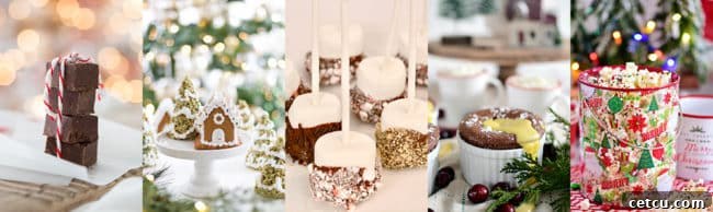 Christmas treats collage