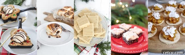 Christmas treats collage image