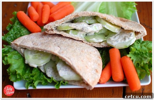 TABASCO® Dill Cucumber Sandwich served with fresh ingredients